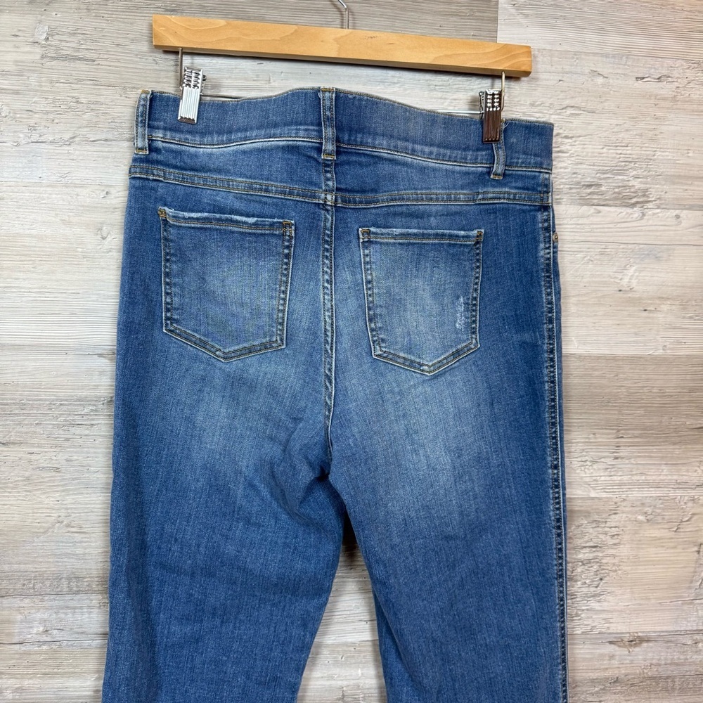 Spanx Jean-ish Ankle Leggings Twilight Rinse Blue Denim Large - Picture 6 of 7